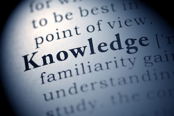 image showing dictionary definition of the word 'Knowledge'
