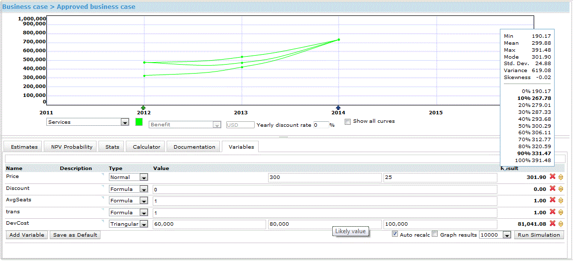 Viewing the simulation results