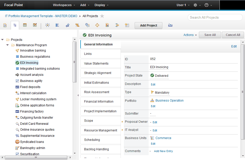 Element attributes in tabbed layout