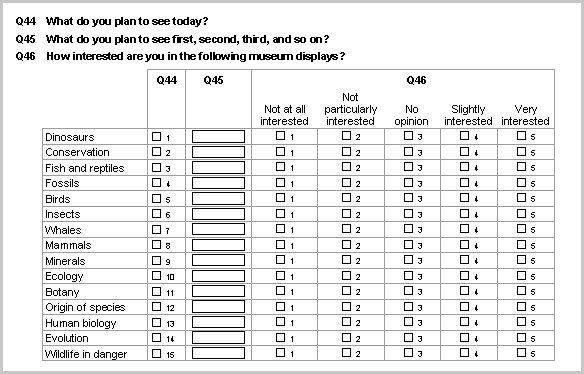 Other Common Survey Features