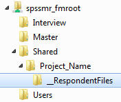 Respondent file location on server