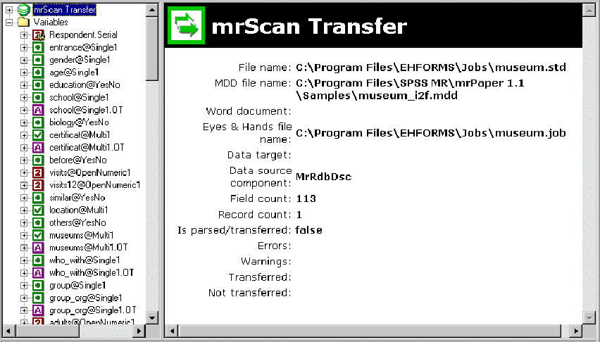 VARIABLEscan_transferVARIABLE windowshowing the transfer details