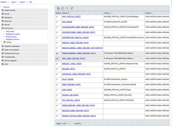 screen capture of updating variable