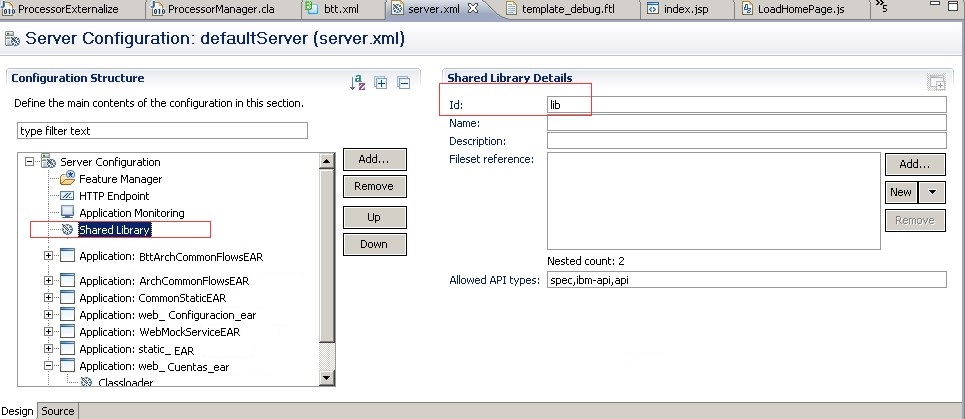 Enter an ID for theshared library.