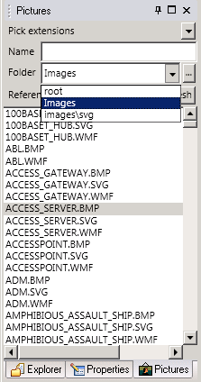 A graphic depicting a folder drop-list containing all located encyclopedia folders, from which a folder-based search is offered