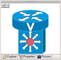 A graphic depicting the splitter bar at the bottom of the diagram Preview window