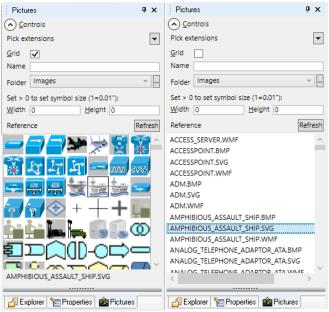 A graphic depicting pictures being shown from the encyclopedia’s Images folder