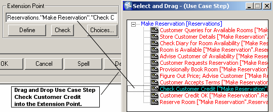 UML Extend use case dialog